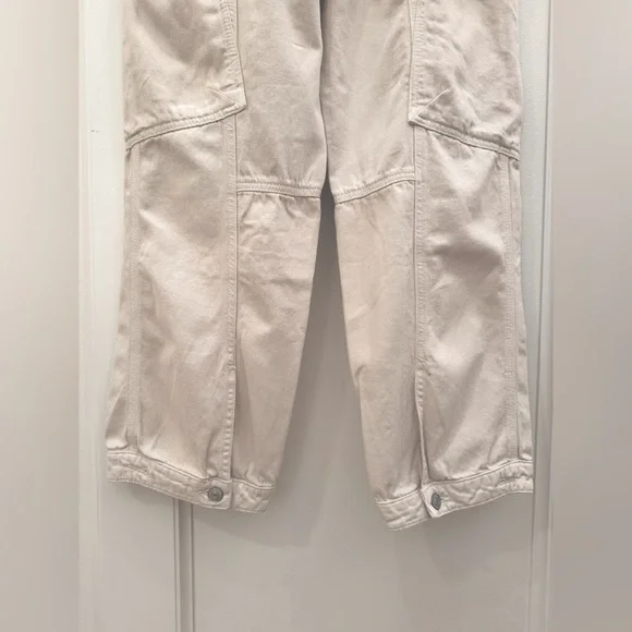 Free People • We The Free First Light Utility Pants • 4 • Almond Milk - Picture 7 of 12